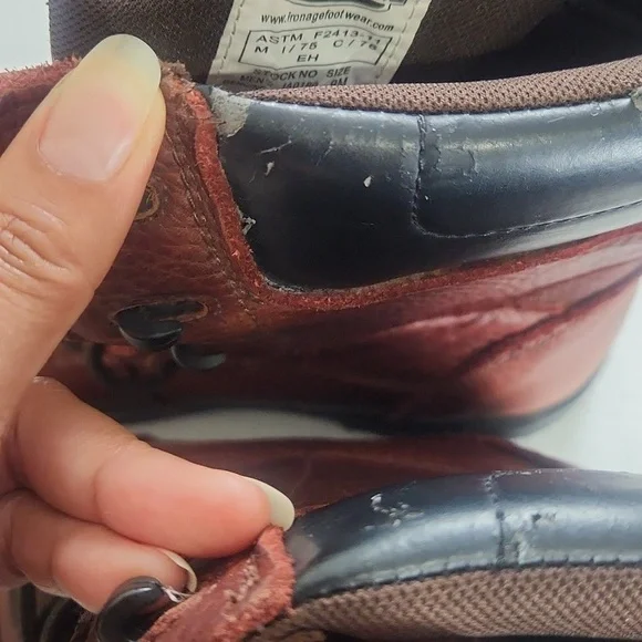 Iron age man Hauler 8In work safety shose casual brown size 9M - Picture 8 of 10